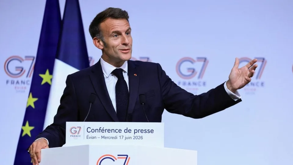 Macron fait un bilan positif du sommet du G7 à Evian