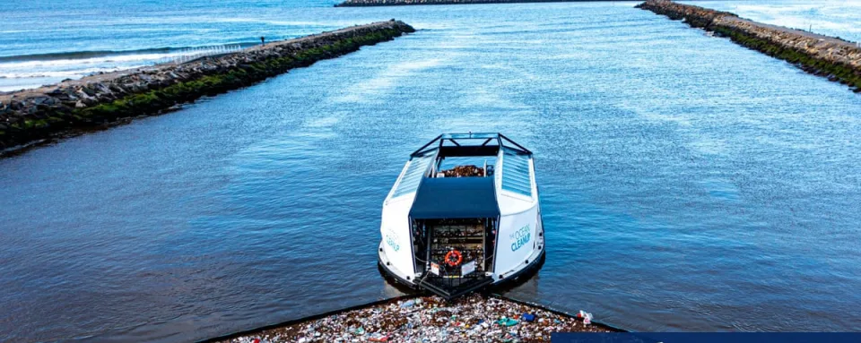Solar-Powered Boat Cleans Plastic Waste from Rivers